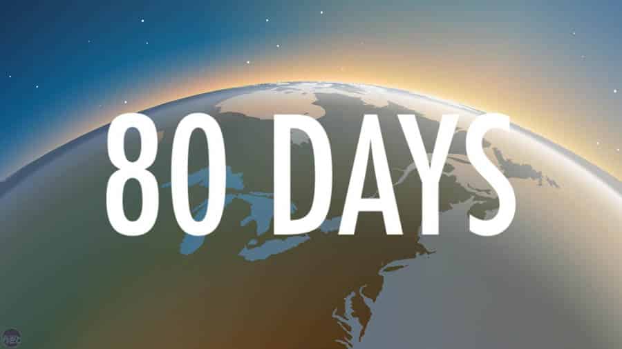 The Official Picture of 80 Days, One of best ai games for iphone.