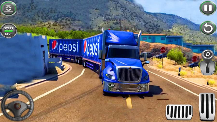 in game Picture of American Truck Simulator 3D, One of best truck games for android.