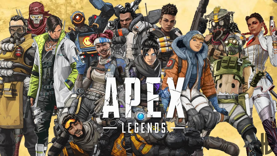 The Official Picture of Apex Legends with its Legends, One of most downloaded games in steam.