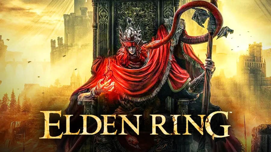 The Official Picture of Elden Ring with its character, One of popular games on youtube.