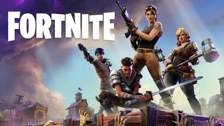 The Official Picture of Fortnite with its characters, One of popular games on youtube.