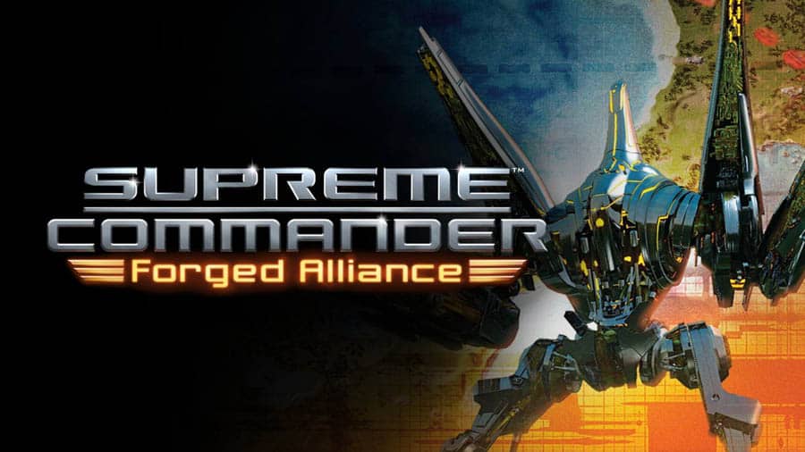 Official cover art of Supreme Commander: Forged Alliance.