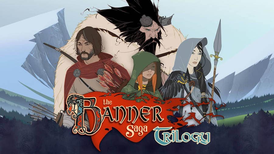 Official cover art of The Banner Saga Trilogy.