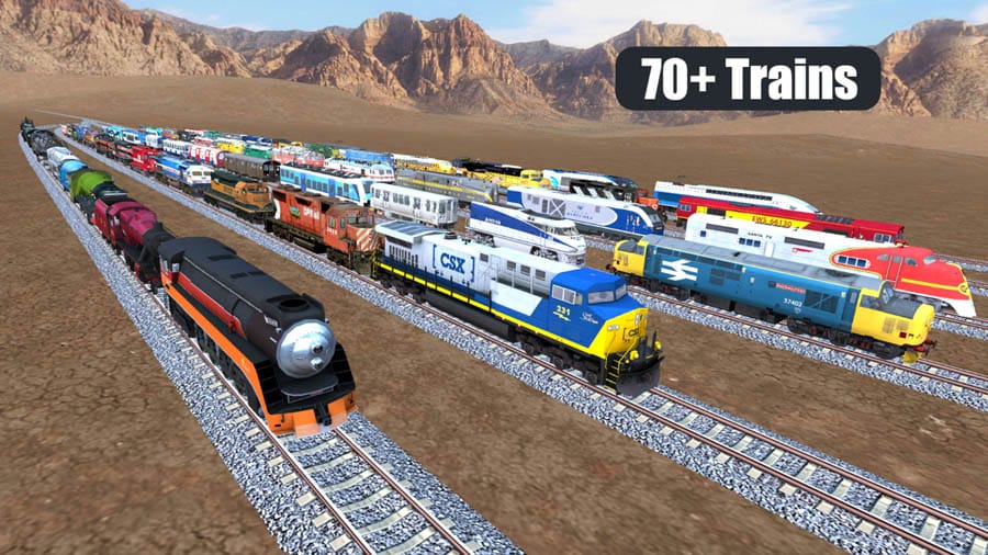 in game Picture of Train Sim, One of train games for chromebook.