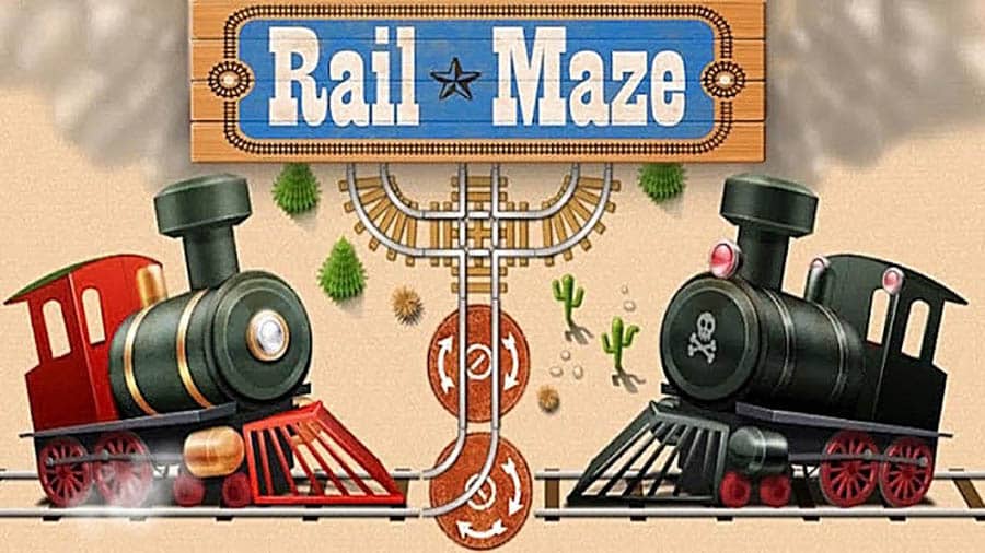 The Official Picture of Rail Maze, One of train games for chromebook.