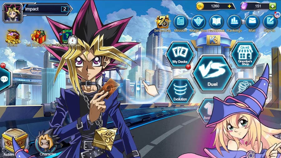 An official picture of Yu-Gi-Oh Duel Evolution, one of the best yu gi oh games for mac.