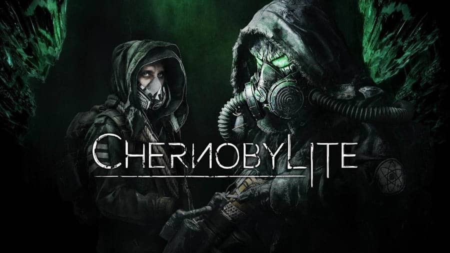 The Official Picture of Chernobylite with its characters, One of best forest survival games for pc.