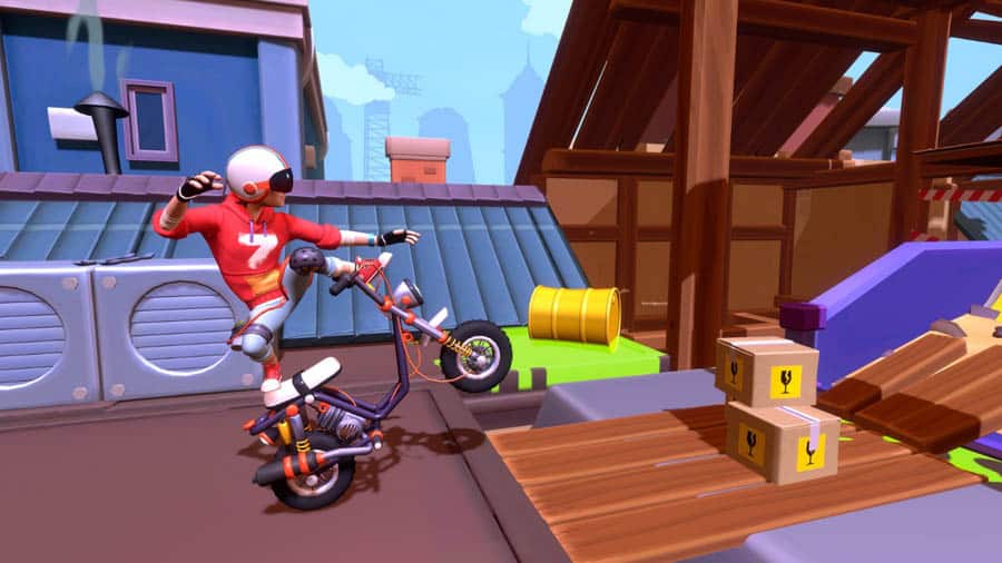 A picture of Urban Trial Tricky, one of the best bike games on Steam.