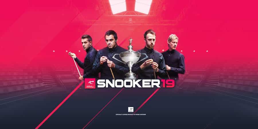 The Official Picture of Snooker 19 with Notable Players, One of best billiard games for switch.