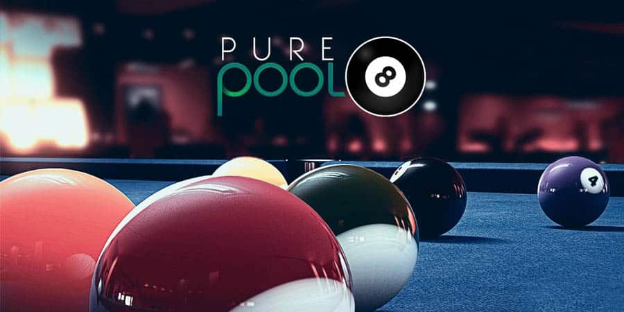 The Official Picture of Pure Pool, One of best billiard games for switch.