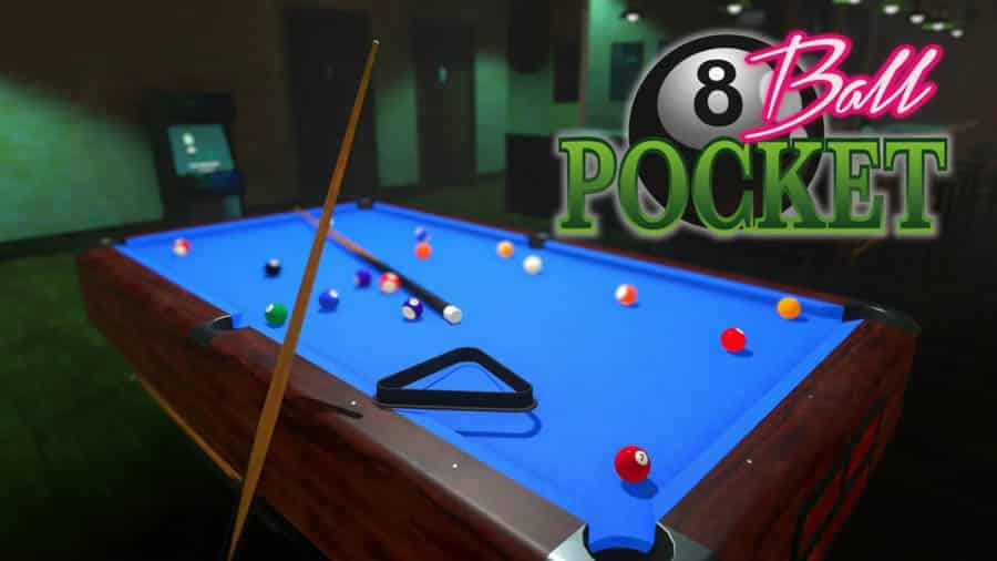 The Official Picture of 8-Ball Pocket, One of best billiard games for switch.