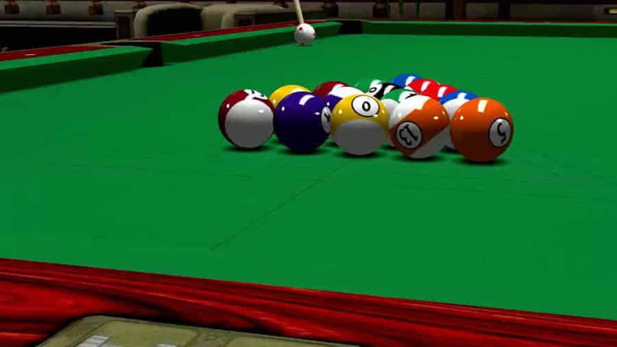 in game Picture of Virtual Pool 4, One of best billiard games for Xbox.