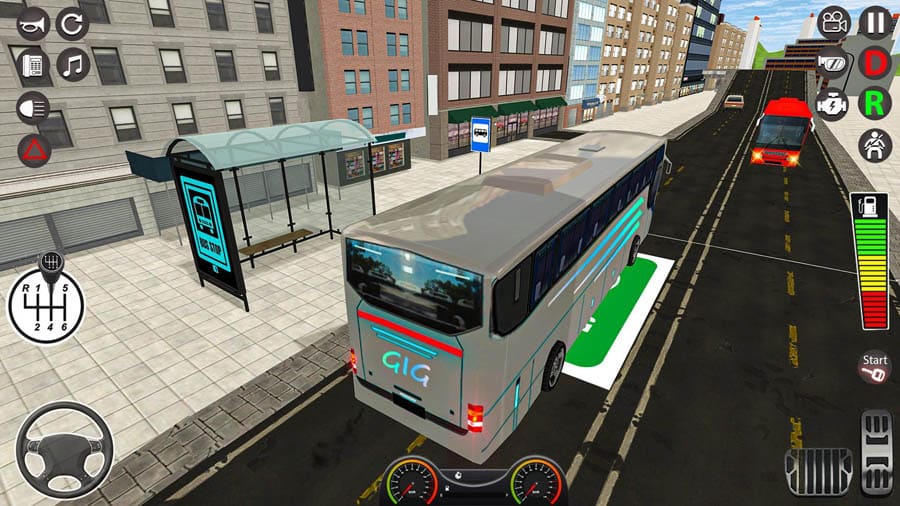 in game Picture of Coach Bus Simulator: City Bus Driving, One of best bus simulator games for android.