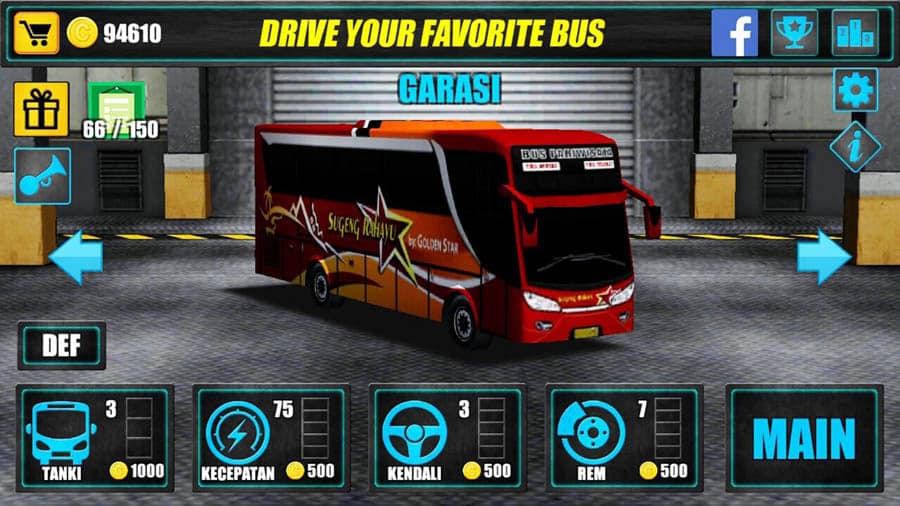 in game Picture of Telolet Bus Driving 3D, One of best bus simulator games for android.