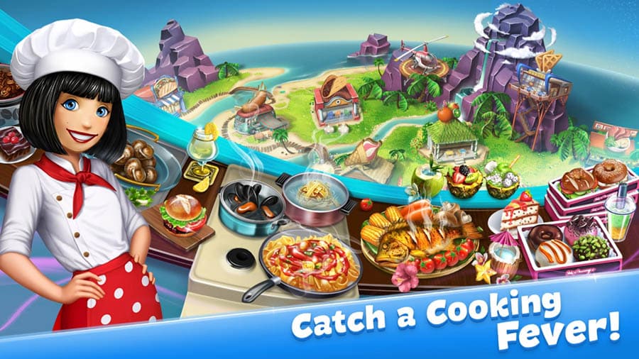 The Official Picture of Cooking Fever with its character, One of best cooking games for chromebook.