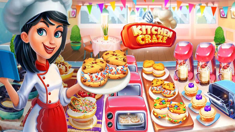 The Official Picture of Kitchen Craze with its character, One of best cooking games for ios.