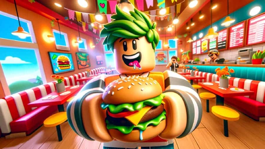 The Official Picture of Fast-Food Tycoon with its character, One of best cooking games for roblox.