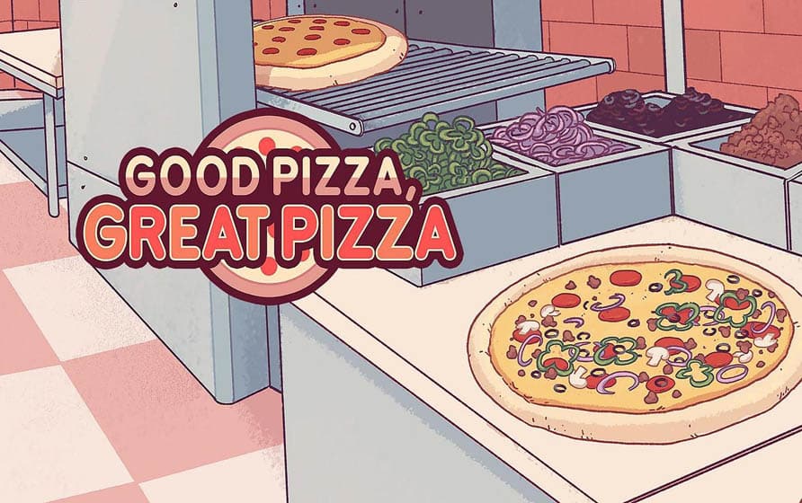 The Official Picture of Good Pizza, Great Pizza, One of best cooking games for switch.