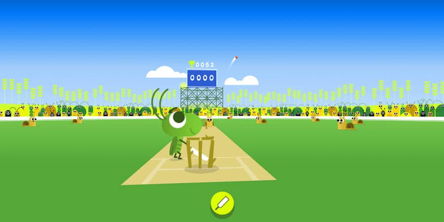 A main picture of Doodle Cricket, one of the best cricket games for android.