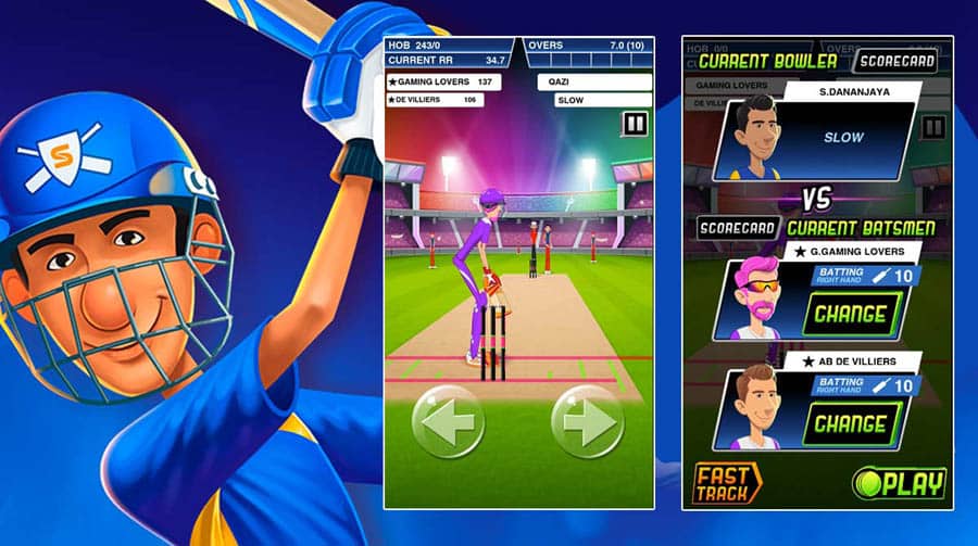 A wallpaper of Stick Cricket Super League, one of the best cricket games for android.