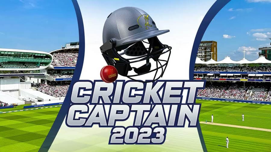 A wallpaper of Cricket Caption 2023, one of the best cricket games for ios.