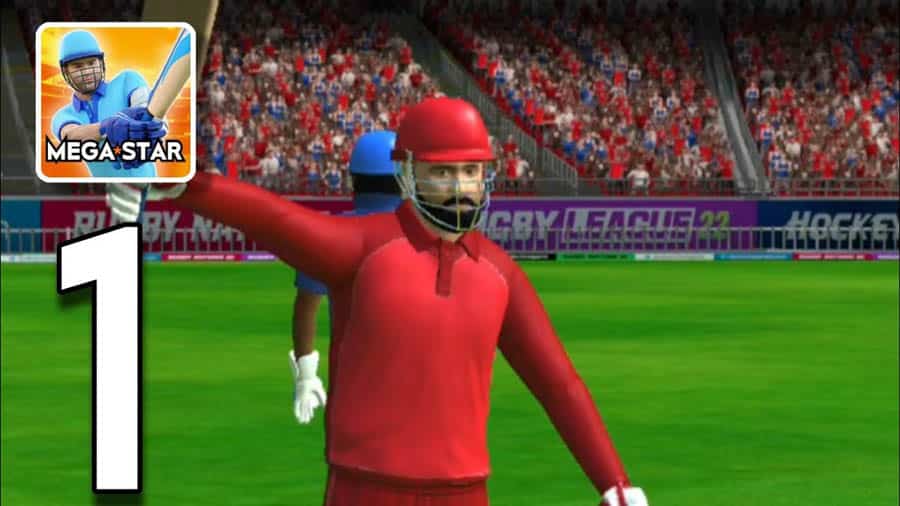 A wallpaper of Cricket Megastar, one of the best cricket games for ios.