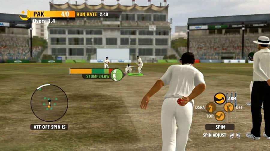 An official picture of International Cricket 2010, one of the best cricket games for xbox.