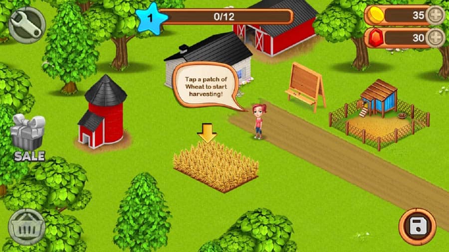 An official picture of Big Little Farmer, one of the best farming games for chrombook.