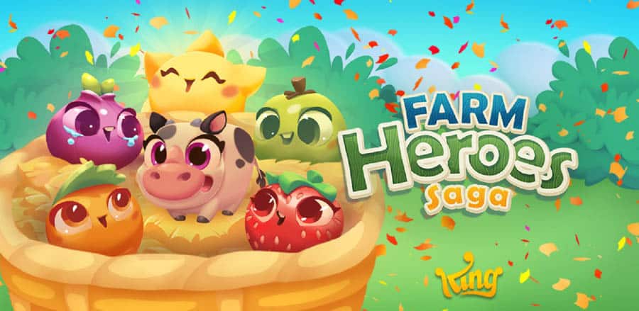 A picture of Farm Heroes Saga, one of the best farming games for ios.