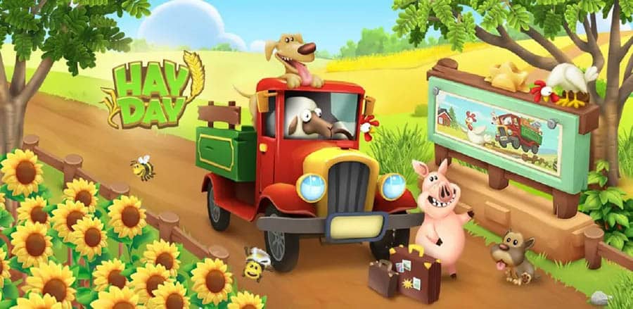 An official picture of Hay Day, one of the best farming games for ios.