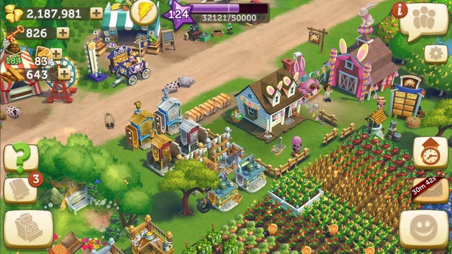 An official wallpaper of Farmville 2: Country Escape.