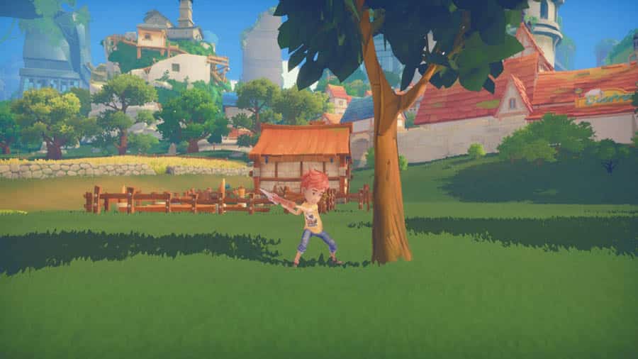 A picture of My Time at Portia, one of the best farming games for mac.