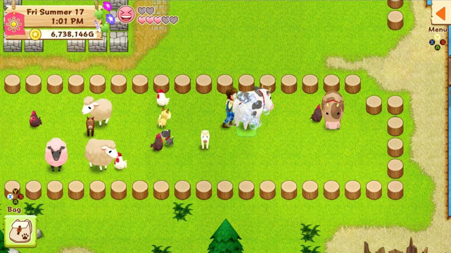 An official photo of Harvest Moon: Light of Hope, one of the best farming games for pc.