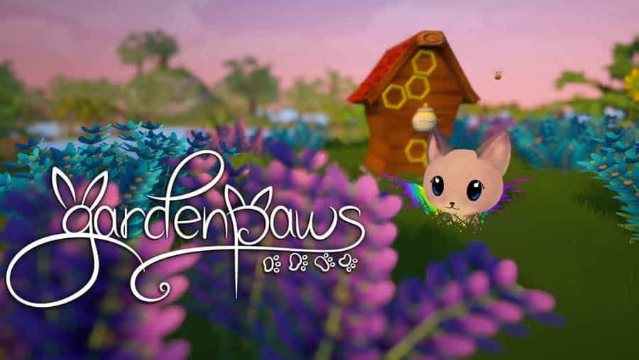 The official cover of Garden Paws, one of the best farming games for ps4.