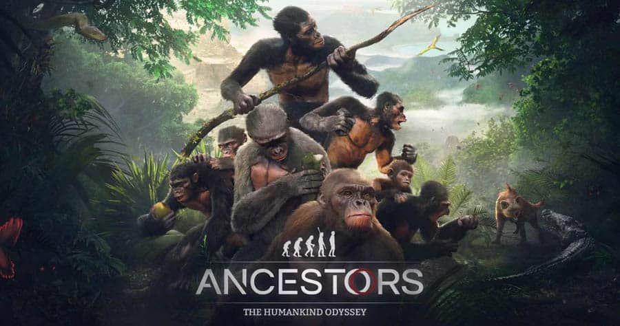 The Official Picture of Ancestors: The Humankind Odyssey with its characters, One of best forest survival games for ps4.