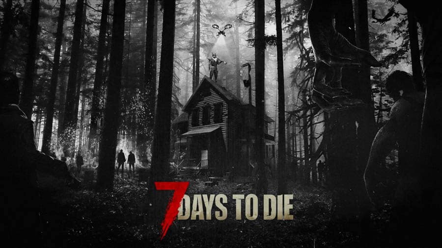 The Official Picture of 7 Days to Die, One of best forest survival games for ps4.