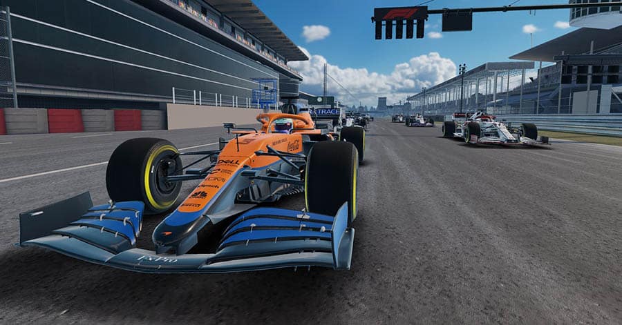 An official picture of F1 Mobile Racing, one of the best formula 1 games for chrombook.