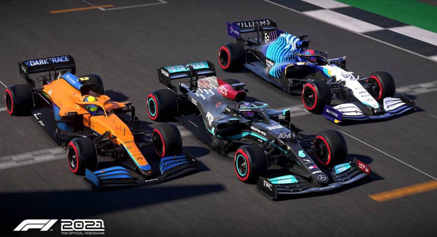 An official photo of F1 2021, one of the best formula 1 games for ps4.