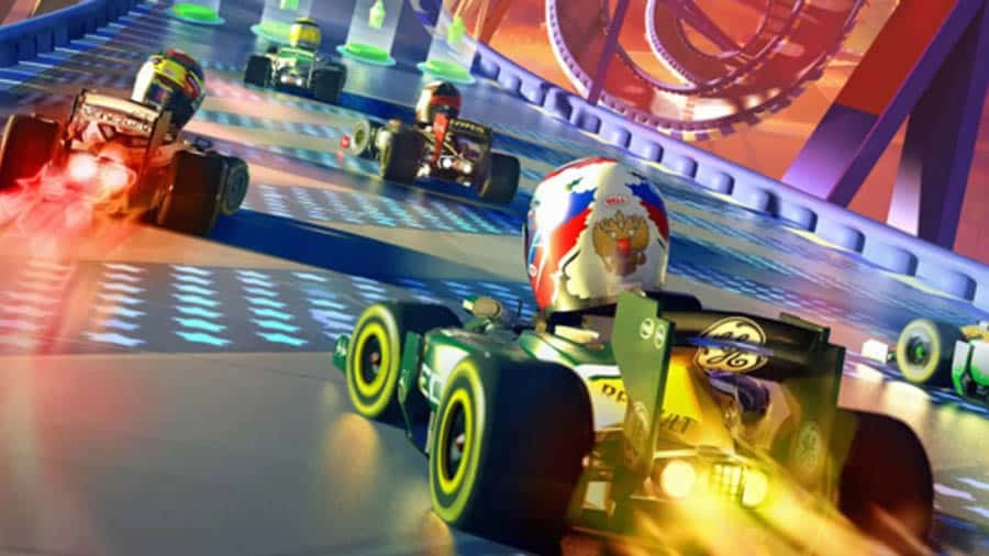 A picture of F1 Race Stars, one of the best formula 1 games for ps5.