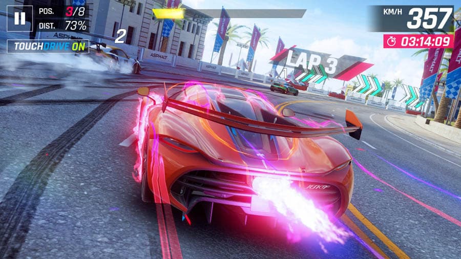 A picture of Asphalt 9: Legends, one of the best formula 1 games for switch.