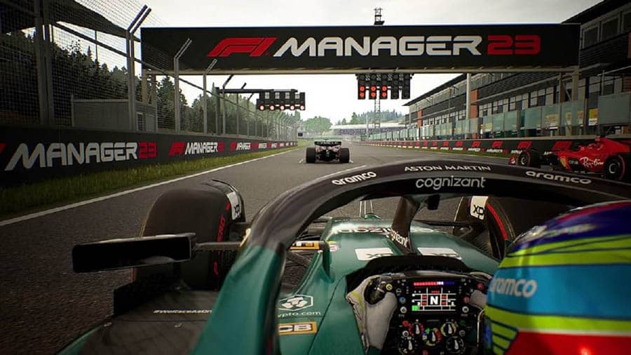 A picture of F1 2023, one of the best formula 1 games for xbox.