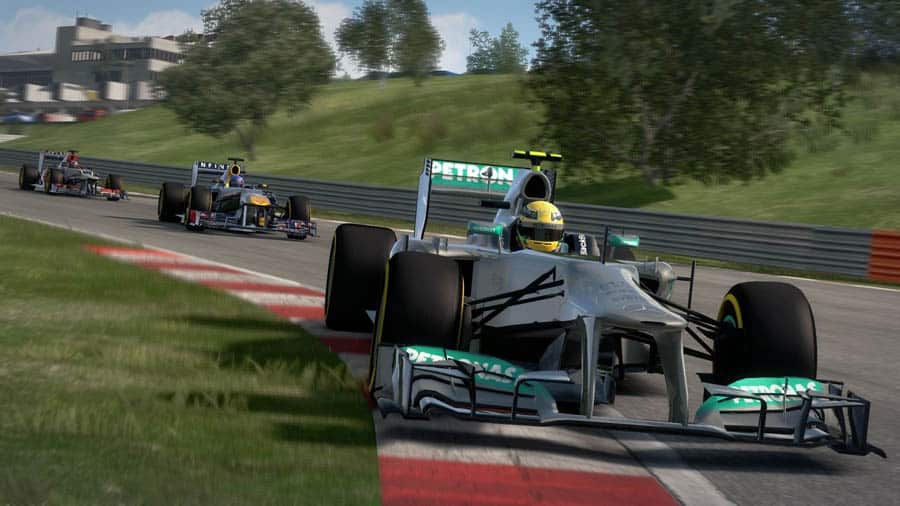 A picture of F1 2013, one of the best formula 1 games for xbox.