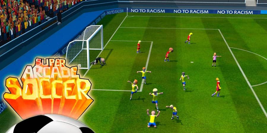 The Official Picture of Super Arcade Soccer, One of best futsal games for pc.