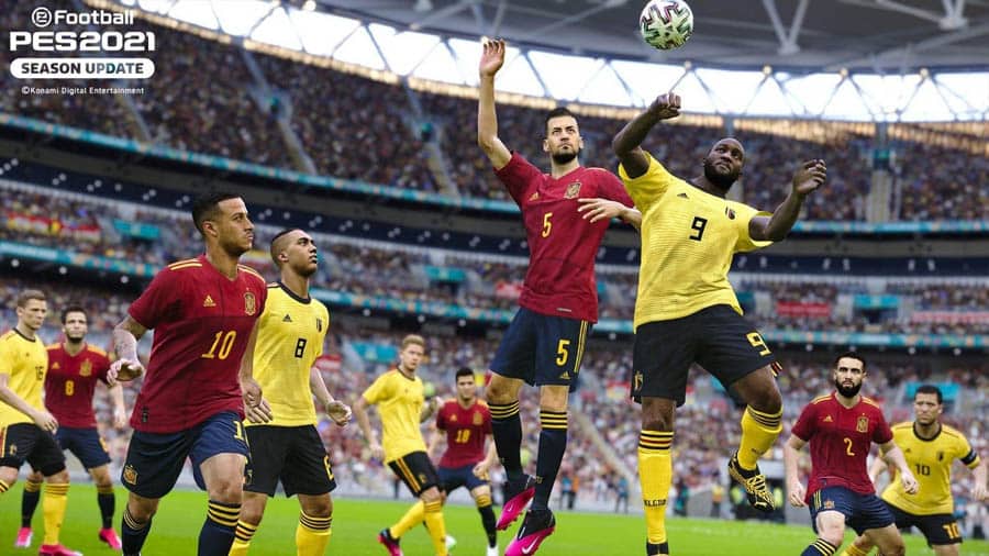 An official picture of Pro Evolution Soccer 2021.