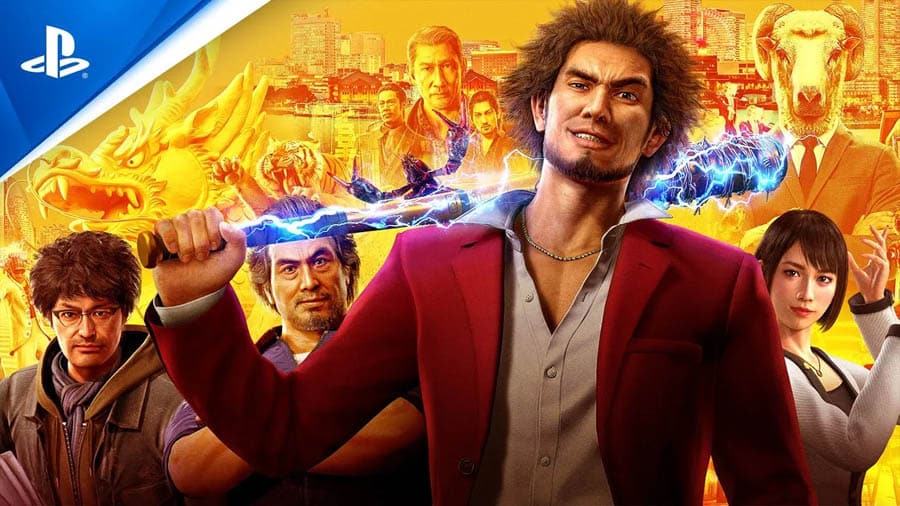 The Official Picture of Yakuza: Like a Dragon with its characters, One of best gangster games for ps5.