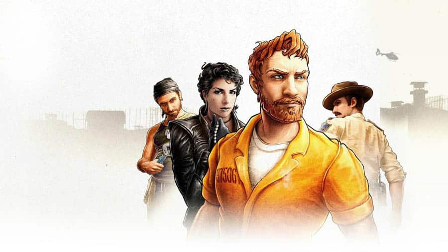 The Official Picture of American Fugitive with its characters, One of best gangster games for steam.