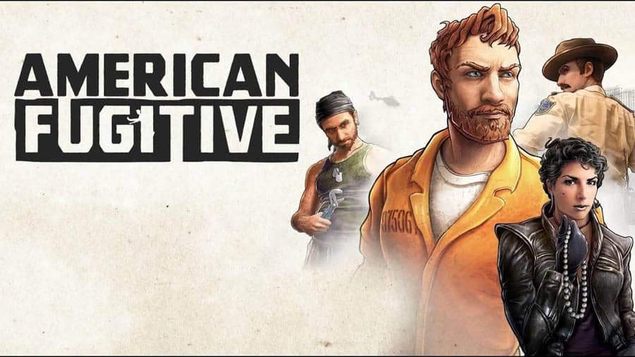 The Official Picture of American Fugitive with its characters, One of best gangster games for switch.