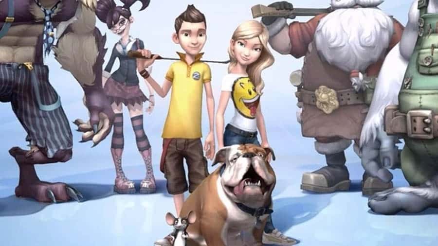 The Official Picture of Infinite Minigolf with its characters, One of best golf games for ps4.