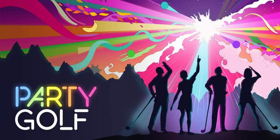 The Official Picture of Party Golf with its characters, One of best golf games for ps4.