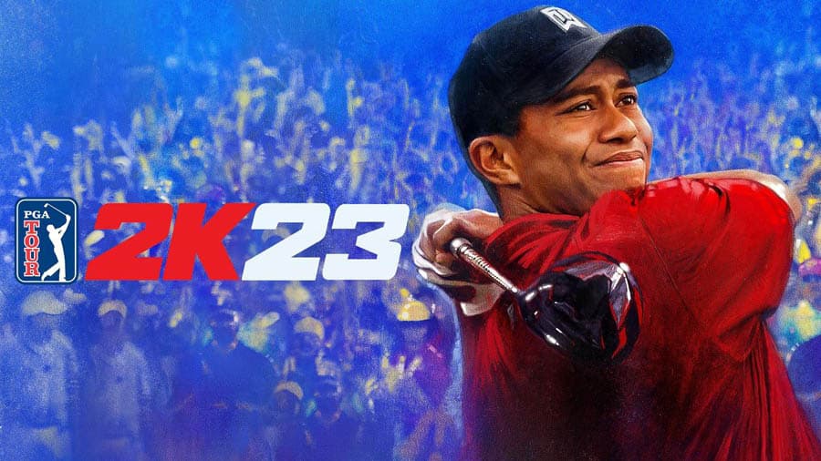 The Official Picture of PGA Tour 2K23 with Tiger Woods, One of best golf games for ps5.